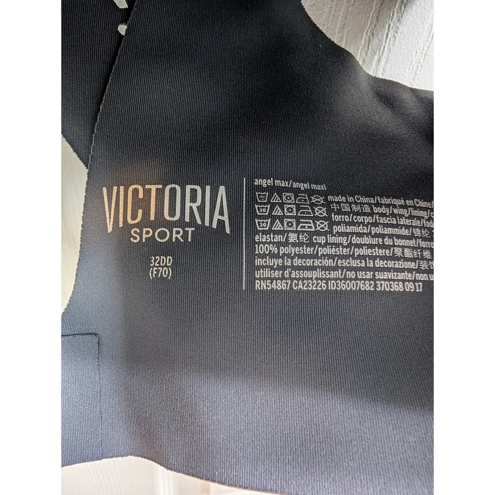 Victoria Sport Angel Max‎ Sports Bra Womens 32DD Gray High Impact Racer